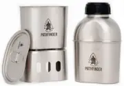 PATHFINDER Canteen Lidded Cup Trivet Set Cooking Set Genuine Japanese Product