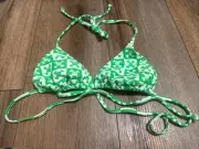 NWT green PAUL FRANK JULIUS & FRIENDS Swimsuit Bikini Top Size XS