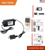 Advanced Gas Fireplace Remote Control Kit with Thermostat and Timer: Modern &...