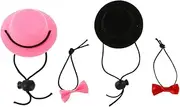 1 Set Pet Hats and Bow Ties for Small Pets Creative Festival Ornaments with Lightweight Design for Parties and Celebrations