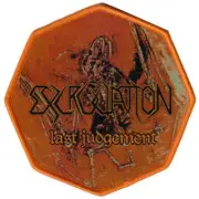Excruciation Last Judgement Orange Sew On Patch Official Death Thrash Doom Metal