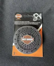 Harley-Davidson Black Bar & Shield Vehicle Drink Holder Coaster P# 360