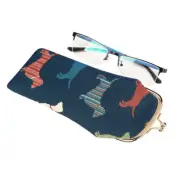 Signare Tapestry Dachshund Dog Glasses Pouch Eyeglass Sunglasses Case