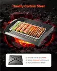VEVOR Carbon Steel Griddle 22x16 Flat Top Plate BBQ Teppanyaki Camping Grill