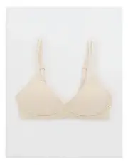[Aerie] Sunnie Bloom Lace Wireless Push Up Bra in Vintage Vanilla