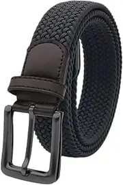 [Generic] Stretch Fabric Braided Belt - Canvas Elastic Woven Golf Belt for Men & Women Jeans, Shorts, Pants