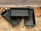 Mini Rectangle Cast Iron 4" X 5" Skillet Fry Pan 1