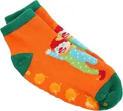 [HONMEET] Yoga Socks for Women Non Men's Yoga Products Bright Orange Anti-skid Socks for Pilates Early Learning