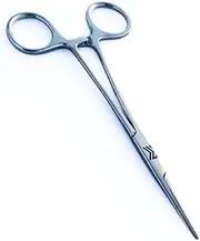 Hemostat Mosquito Artery Locking Forceps Straight & Curved 5" - Dental Surgical Pean Tissue Clamps - Medical Kelly Suture Needle Pliers - Vet Fishing Hemostat Clamps (Hemostat Mosquito Straight)