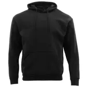 Adult Unisex Plain Hoodie Jumper Pullover Sweater - Black