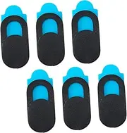 FELTECHELECTR 6Pcs Webcam Cover Durable Plastic Peep Cover for Computer Laptop Tablet Easy to Install Privacy Protection for Enhanced Security Black