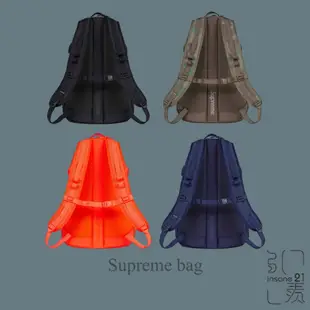 SUPREME BACKPACK 經典LOGO 網格 反光 後背包 肩背包 共4色【Insane-21】