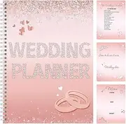 Wedding Planners - Bridal Book For Wedding Planning,Countdown Notebook Agenda Scrapbook Aesthetic For Honeymoon Journaling