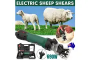 690W Electric Sheep Shears 2400R/Min 6 Speed Grooming Kit with 8 Grids Heat AU
