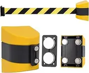 [DZPOXSBO] 10m Magnetic Wall Mount Queue Barrier Belt, Nylon Webbing is Stronger, Safety Cordon Barrier for Crowd Control Barriers Line Dividers All Your Security, Crowd Control Needs