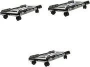 Operitacx 3sets Adjustable Mobile CPU Stand Rolling Pc Cart Under Desk CPU Holder Tower Stand Computer Case 4roll 3