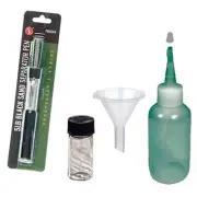 Sluice Monkey Black Sand Pocket Magnet, 3oz Sniffer Bottle, Funnel & Glass Vial