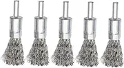 minkissy 5pcs Handheld Electric Drill Brush Head Polishing Head Grinding Head Brush Head CND Polish Golden Son Buffing Useful Stainless Steel Wire Brush Durable Accessory Dusting Clean