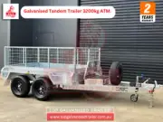 8x5 TANDEM TRAILER WITH ELECTRIC BRAKES 3200kg ATM GALVANISED BOX TRAILERS