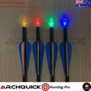 3x Archquick Lighted Arrow Nocks 6.2mm Bowstring Activated LED Glow Nock Hunting