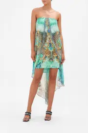 STRAPLESS OVERLAYER DRESS LAY OF THE LAND