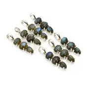 WHOLESALE 7PC 925 SOLID STERLING SILVER LABRADORITE PENDANT LOT c205