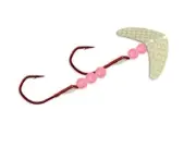 Mack's Lure 22143 Double Whammy - Smile Blade Sockeye Pro Bait Rig Glow White