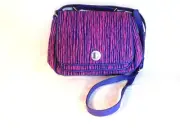 VERA BRADLEY TURNLOCK CROSSBODY IMPRESSIONISTA STRIPE PINK PURPLE NWT