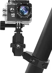 ZIDIYORUO UTV Camera Mount for 1.75"-2" Roll Bars - Compatible with GoPro, Mevo Start & More - Easy to Install Action Camera Accessories on Polaris RZR, Can Am - Durable Alu Alloy Made & 360° Rotation