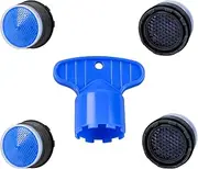 loghohu 4Pcs Tap Flow Restrictor 1Pc Tap Aerator Removal Tool Water Saving Flow Restrictor Set Tap Faucet Replacement Parts for Bathroom Kitchen Faucet Aerator Replacement