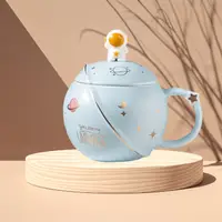 在飛比找蝦皮購物優惠-YUNMI 太空人陶瓷杯 星球馬克杯 牛奶杯 咖啡杯 宇航員
