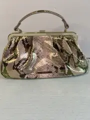 NWT Brahmin Emmett Blush Belladonna Snakeskin Crossbody
