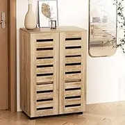 Artiss Shoe Cabinet, 20 Pairs Storage Rack Cabinets Bench Box Drawers Organiser Shoes Shelf Drawer