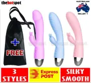 Premium Rabbit Vibrator 2 Motors Massager Sex Toy Vibe Vibrating Dildo Clitoris