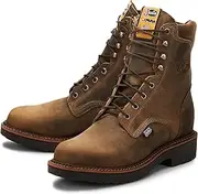 [Justin Original Work] Justin Boots Men's J-Max Round-Toe Work Boot,Tan Gaucho,11.5 D US