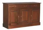 Timber Sideboard W145 3 Doors 3 Drawers Buffet, Kitchen Cupboards Mahogany