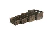 4x Willow & Silk Vinyl LP Album 40/35/30/25cm Record Wood Holder/Crates/Storage