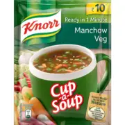 New Knorr Cup A Soup Manchow Veg Ready in One Minute - (11 Gram)