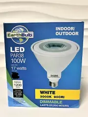 EarthBulb LED Par38 Lightbulb 100W Indoor/Outdoor