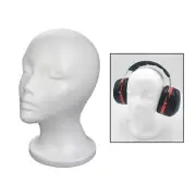 Women Foam Mannequin Head Model Hat Caps Wig Display Holder Portable Lightweight