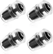 4 Packs Bite Valve Replacement Sheath for Osprey, Hydration Pack Bite Valve BPA-Free Bite Valve Nozzle Silicone Water Bladder Mouthpiece Compatible with Hydrapak Hydration Reservoirs (Black)