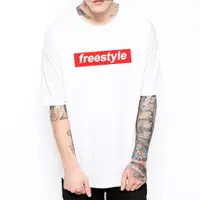 在飛比找蝦皮購物優惠-freestyle box logo 男女短袖T恤 白色 中