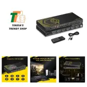 4-in-1 HDMI 2.1 Switch with 8K Support & Dolby Atmos - Ideal for Home Theaters