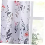 Farmhouse Curtains for Kitchen Floral Blackout Curtains 45 inch Length for