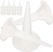Gadpiparty 50pcs Caulk Nozzle Applicators Soft Tips for Structural Adhesive Sealant and Epoxy Glue Versatile Caulking Tools for Kitchen Bathroom and Projects