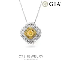 在飛比找momo購物網優惠-【CTJ】GIA 1克拉 Fancy Yellow 18K金