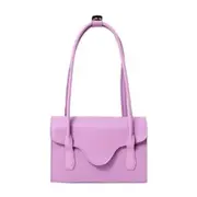 Fashion Women Pure Color Shoulder Bags Ladies PU Leather Simple Underarm Handbag Tote Purses