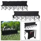 6 Person Camping Chair Folding Beach Chair with Seat Backs