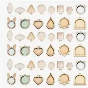 Wooden Stitchables: Mini Hoop Collection - 42 Pcs. Create Adorable Animal Embroi