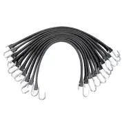 ROBLOCK 15" Rubber Bungee Cords with 150% Max Stretch, 100% EPDM Tarp Straps ...